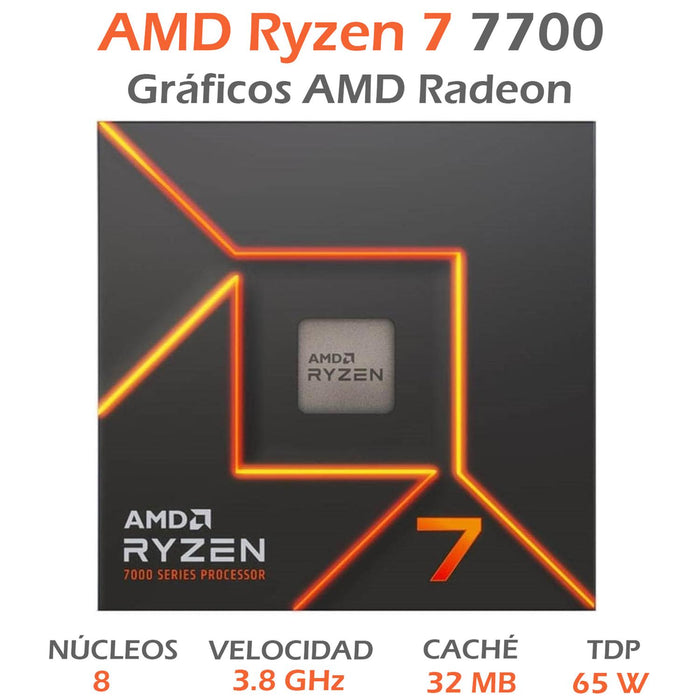 Procesador AMD Ryzen 7 7700, 5.3 GHz, 8 Core, AM5 100-100000592BOX - Image 2