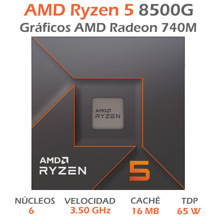 Procesador AMD Ryzen 5 8500G, 3.5 GHz, 6 Core, AM5 100-100000931BOX - Image 2