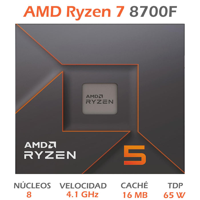 Procesador AMD Ryzen 7 8700F, 4.1 GHz, 8 Core, AM5 100-100001590BOX - Image 2