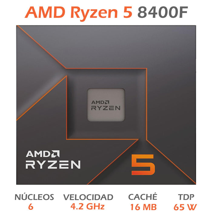 Procesador AMD Ryzen 5 8400F, 4.2 GHz, 6 Core, AM5 100-100001591BOX - Image 2