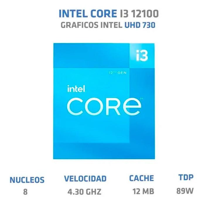 Procesador INTEL Core i3-12100, 4.3 GHz, 4 Core, 1700 BX8071512100 - Image 2