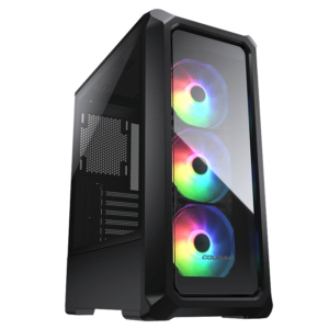 Gabinete Cougar Archon 2 RGB / Negro / ARGB / Mid Tower Case / Cristal Templado / 3 Ventiladores / 385CC50.0003