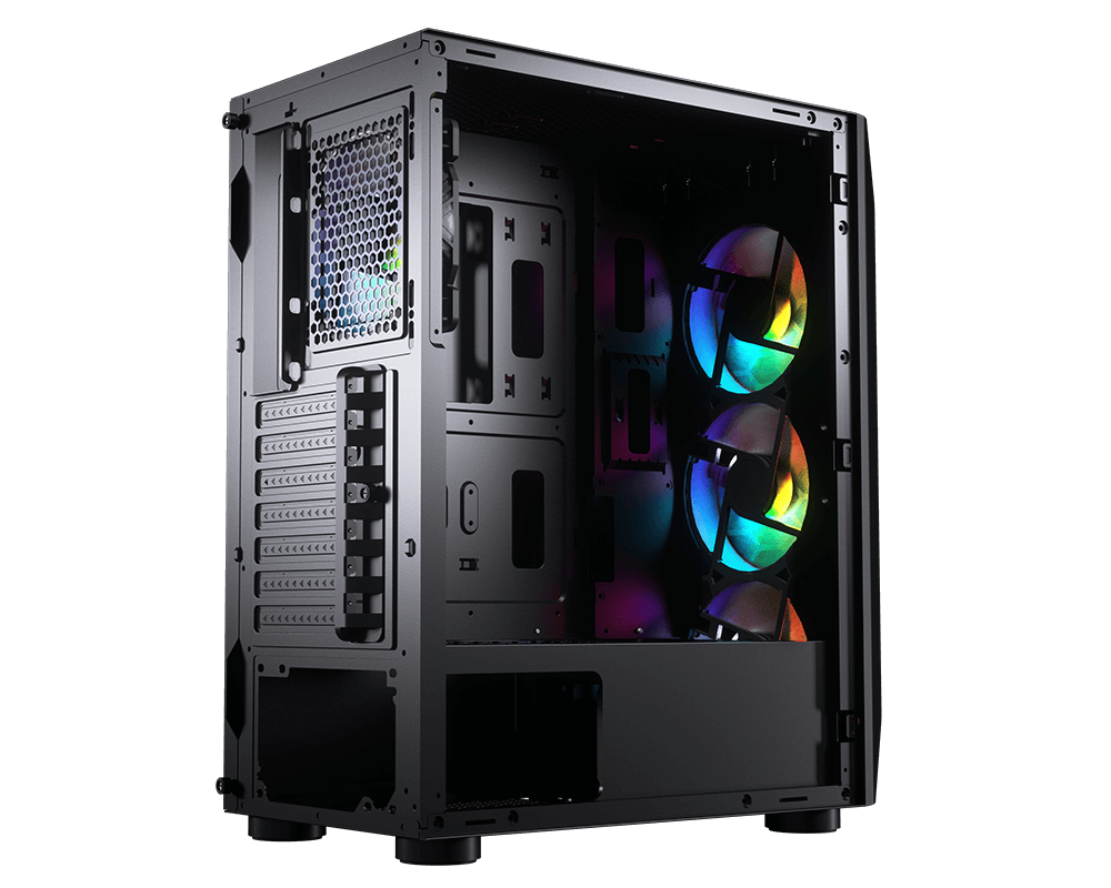 Gabinete Cougar MX410 Mesh-G RGB con Ventana / Midi Tower / ATX, micro ATX, Mini-ITX / USB 2.0, 3.0 / Sin Fuente / Negro - Image 6