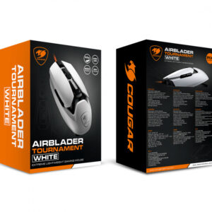 Mouse Gamer Cougar Óptico AirBlader Tournament / Alámbrico / USB-A / 20.000DPI / Blanco