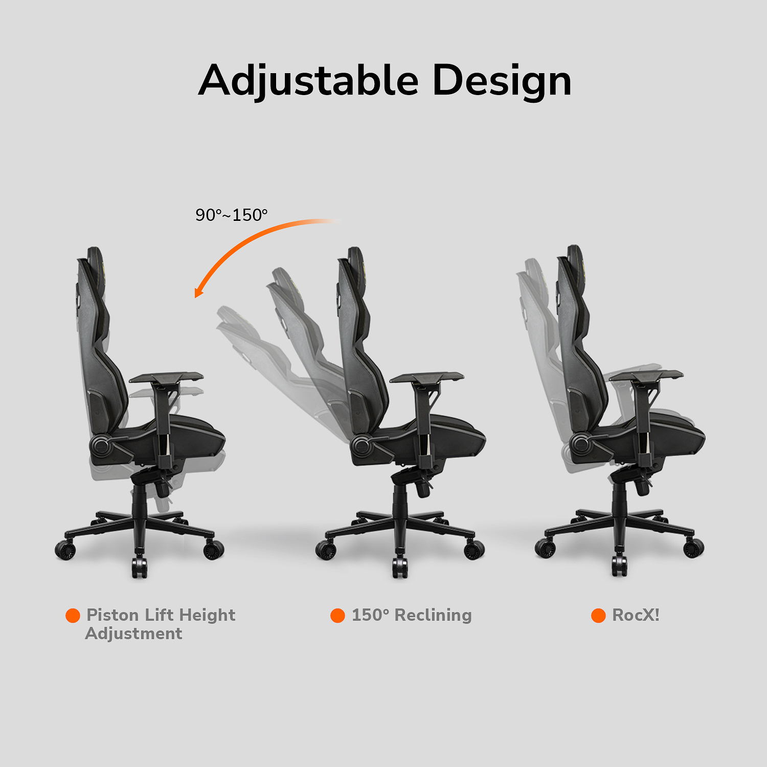 Silla Gamer Cougar HOTROD ROYAL / Hasta 136kg / Negro / 3MARXGLB.0001 - Image 7