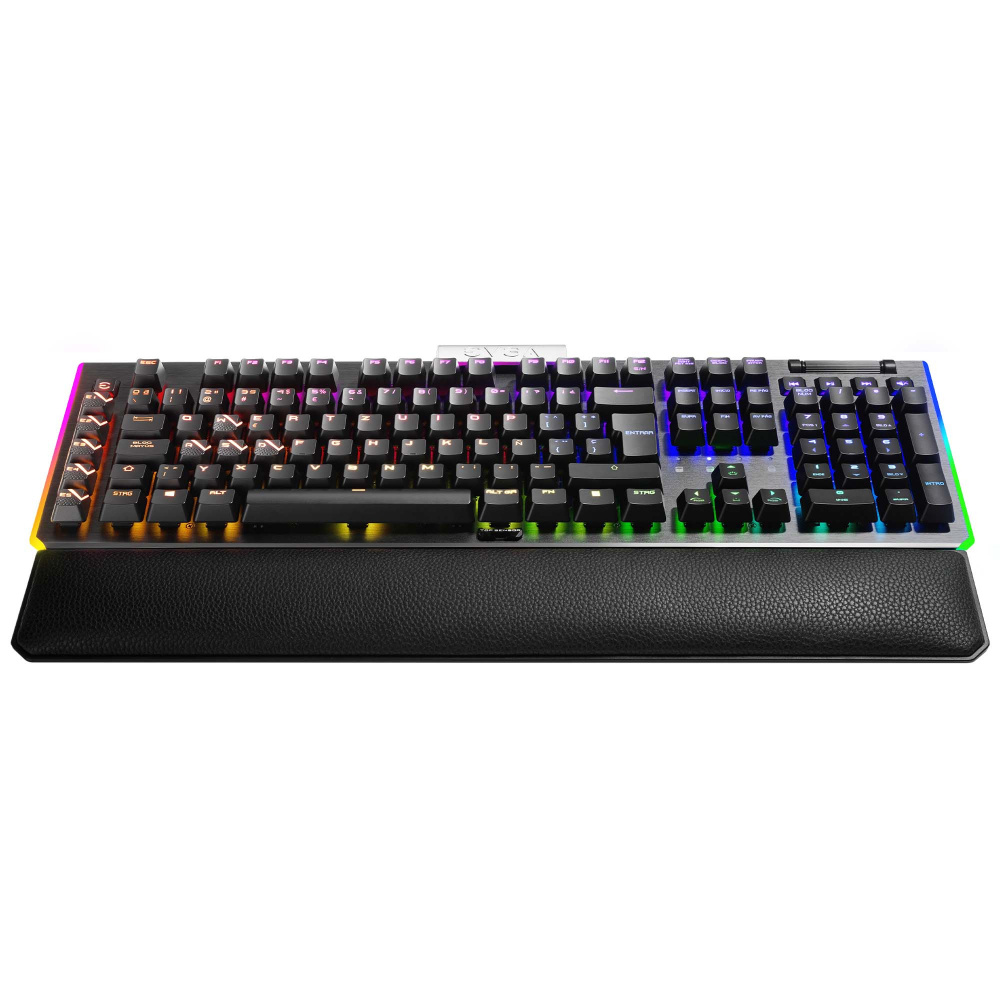Teclado Gamer EVGA Z20 RGB / Teclado Mecánico / Clicky Switch / Alámbrico / USB / Negro y Gris / Inglés