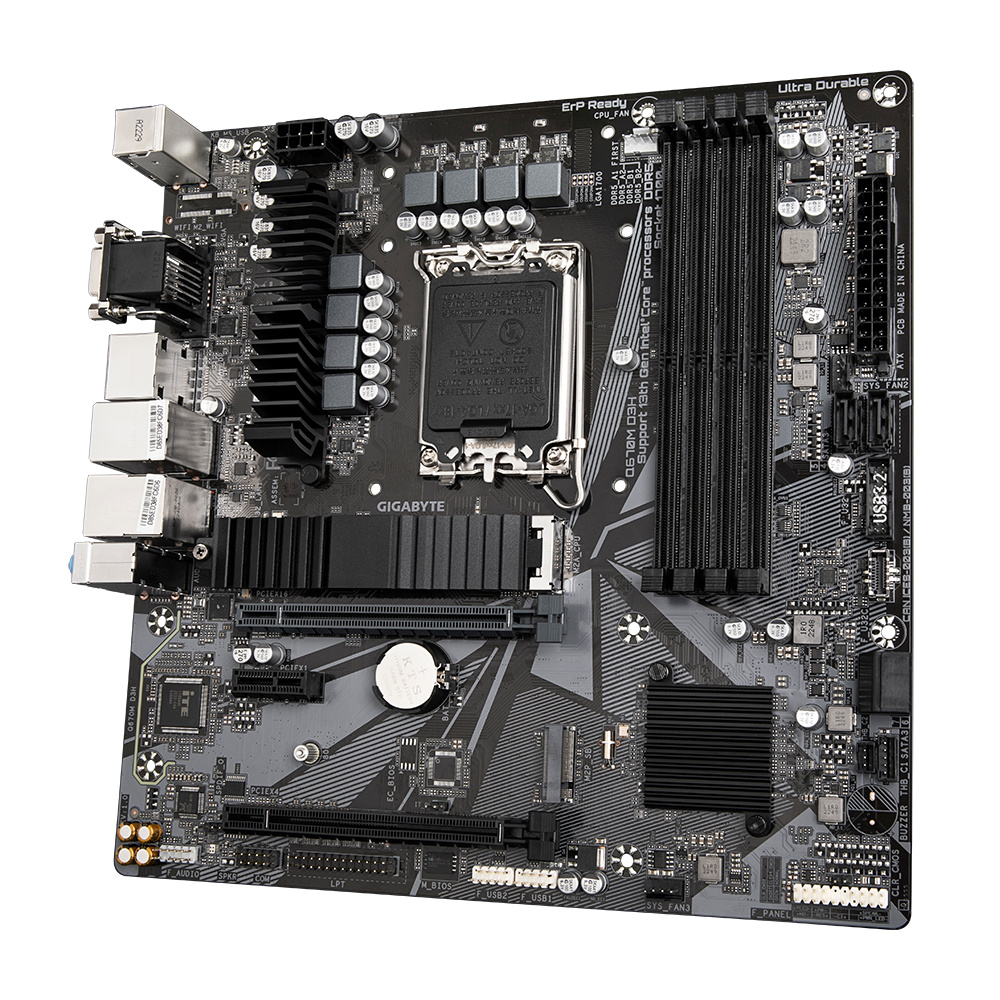Tarjeta Madre Gigabyte Micro-ATX Q670M D3H / Socket LGA1700 / Intel Q670 Express / HDMI / Up to 128GB DDR5 / Q670M D3H - Image 5