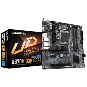 Tarjeta Madre Gigabyte Micro-ATX Q670M D3H DDR4 / Socket LGA1700 / Intel Q670 Express / HDMI / Up to 128GB DDR4 / Q670M D3H DDR4 / Q670M D3H DDR4