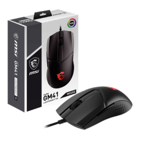 Mouse Gamer MSI Óptico Clutch GM41 Lightweight V2 / Alámbrico / 16.000DPI / Negro / GM41 LIGHTWEIGHT V2