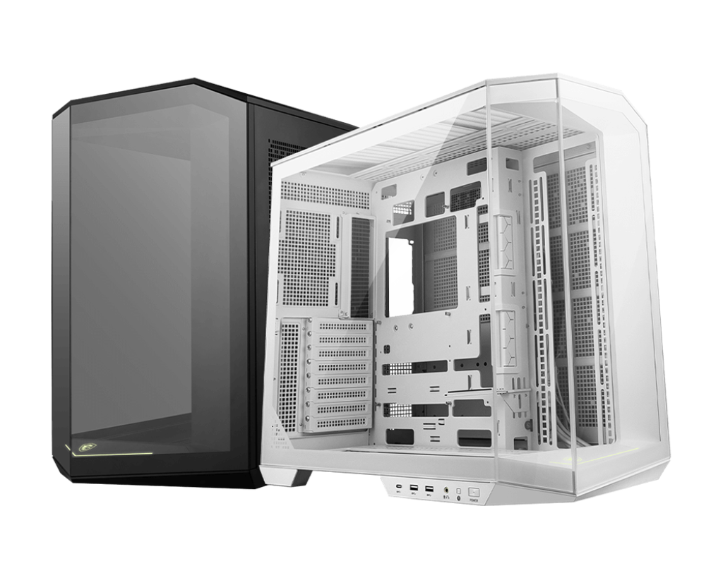 Gabinete MSI MAG PANO 100LPZ / Cristal / ATX-Micro-ATX/ITX / USB 3.2 / Sin Fuente / Blanco / MAG PANO 100L PZ WHITE / Compatible Con Tarjetas Madre PROJECT ZERO / MAG PANO 100L PZ WHITE