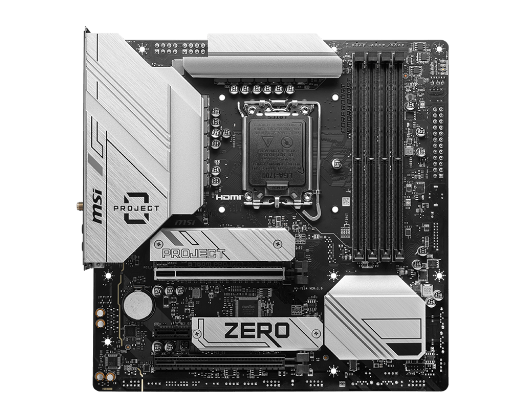 Tarjeta Madre MSI B760M Project Zero / LGA1700 / DDR5 / mATX / PCIe 5.0 / Ranuras M.2 / LAN de 2.5Gbps / USB 3.2 / Gen2 / Wi-Fi 6E / Back Connect / MSI B760M PROJECT ZERO - Image 2