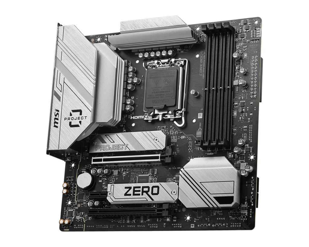 Tarjeta Madre MSI B760M Project Zero / LGA1700 / DDR5 / mATX / PCIe 5.0 / Ranuras M.2 / LAN de 2.5Gbps / USB 3.2 / Gen2 / Wi-Fi 6E / Back Connect / MSI B760M PROJECT ZERO - Image 3