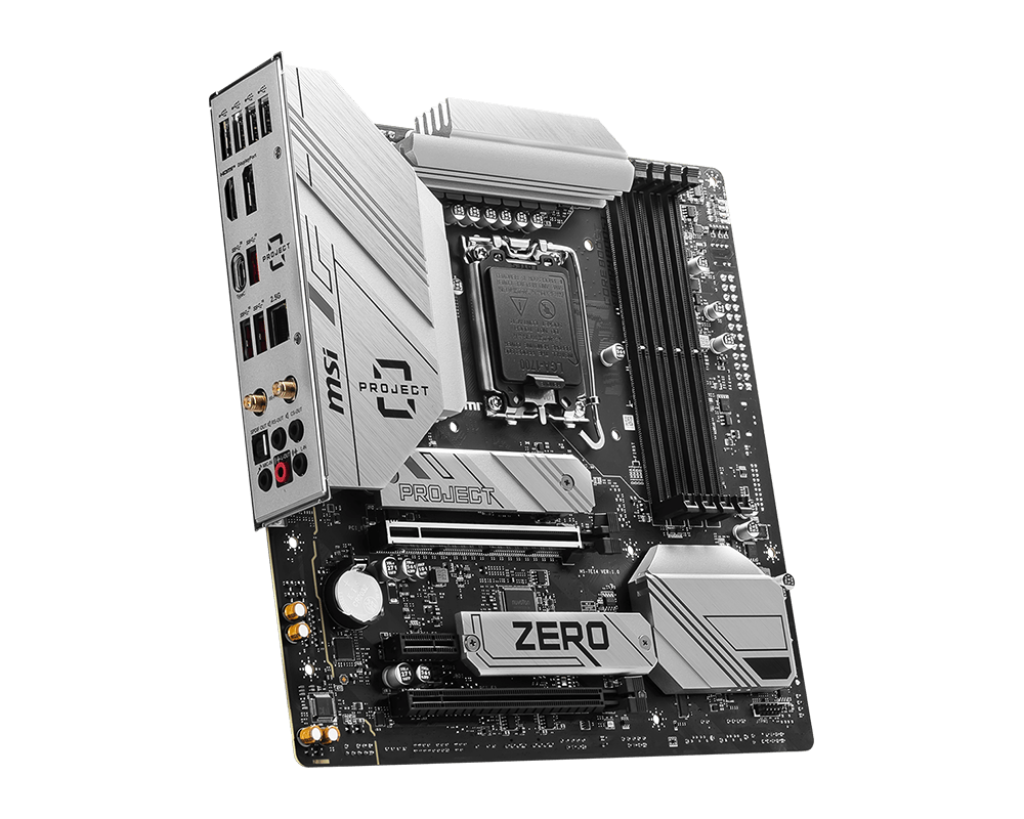 Tarjeta Madre MSI B760M Project Zero / LGA1700 / DDR5 / mATX / PCIe 5.0 / Ranuras M.2 / LAN de 2.5Gbps / USB 3.2 / Gen2 / Wi-Fi 6E / Back Connect / MSI B760M PROJECT ZERO - Image 4