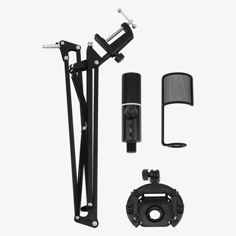 Streamplify Micrófono MIC ARM / Alámbrico / 3.5mm / 500mA / 680 Ohmios / Negro - incluye Brazo de Montaje - Image 3