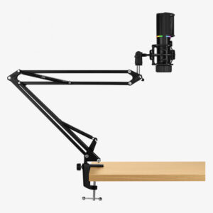 Streamplify Micrófono MIC ARM / Alámbrico / 3.5mm / 500mA / 680 Ohmios / Negro - incluye Brazo de Montaje