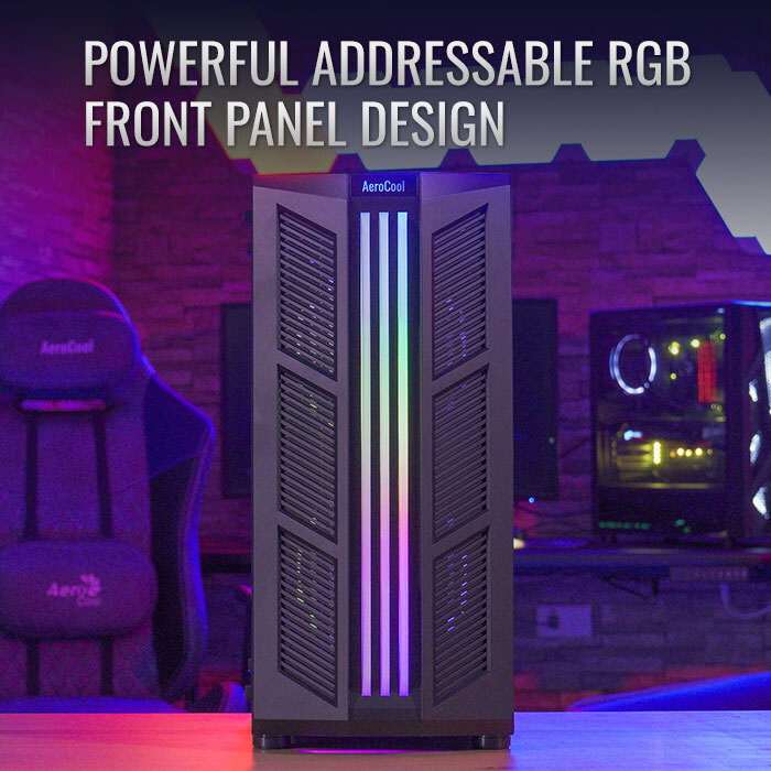 Gabinete AeroCool Prime G Black V2 / FRGB / Media Torre con Ventana / ATX / Sin Fuente - Image 4