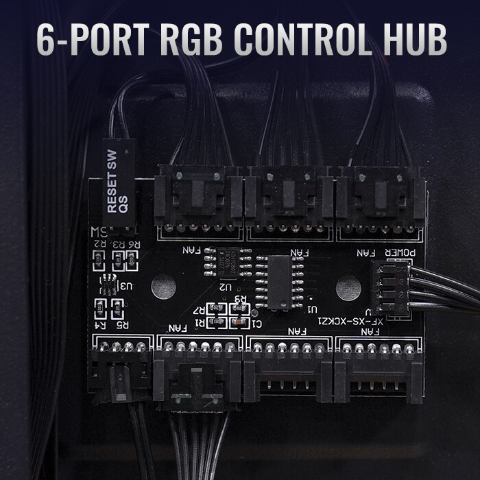 Gabinete Aerocool Sentinel Black / ARGB / Media Torre / ATX / Sin Fuente - Image 3