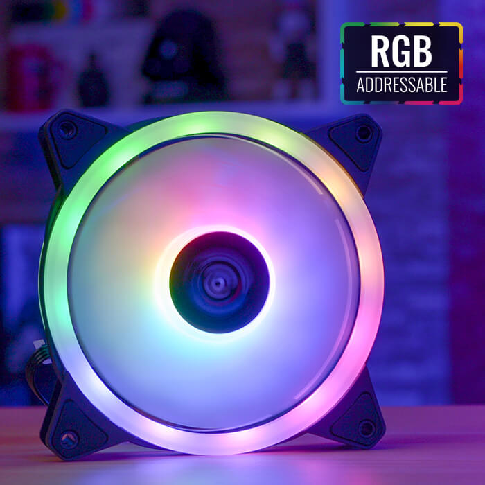 Ventilador Aerocool Duo 12 RGB / 12mm / 1000RPM - Image 3