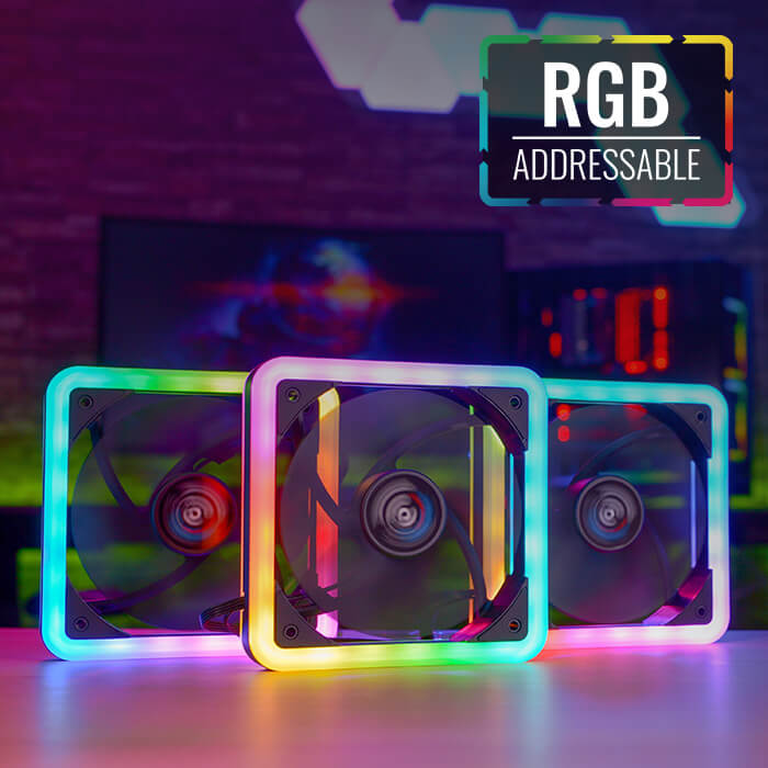 Kit 3 Ventiladores Aerocool Edge 14 Pro ARGB / 3 Ventiladores de 120MM / Controlador + Control Inalámbrico - Image 3