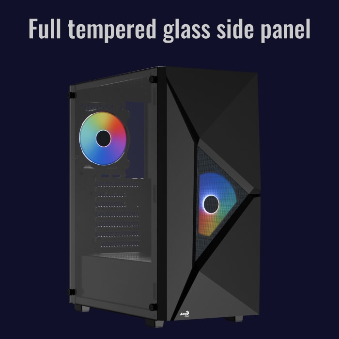 Gabinete AeroCool Player G-BK-V1 / Mid-Tower / ATX / Sin Fuente de Poder / Negro - Image 3