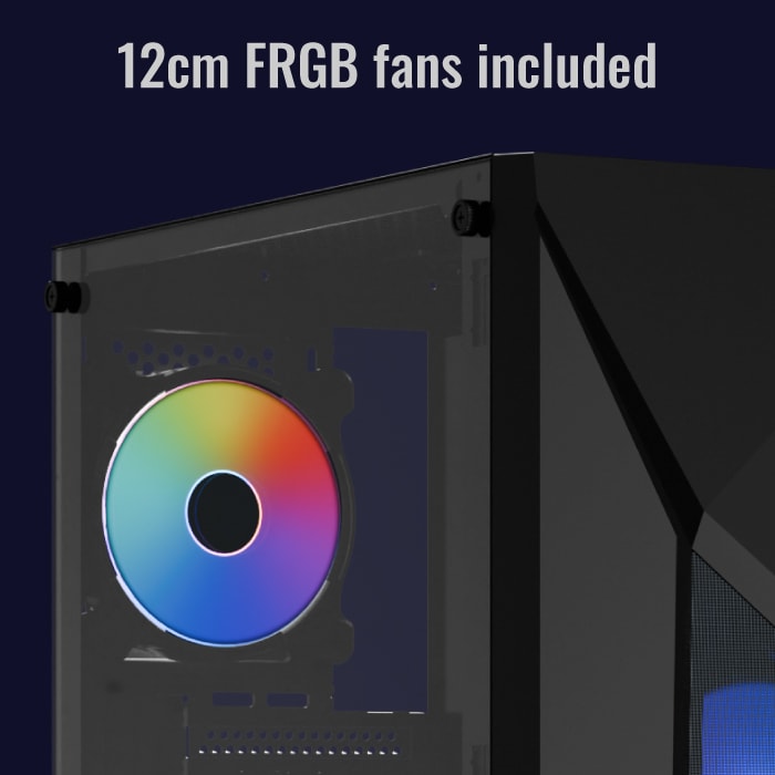 Gabinete AeroCool Player G-BK-V1 / Mid-Tower / ATX / Sin Fuente de Poder / Negro - Image 2