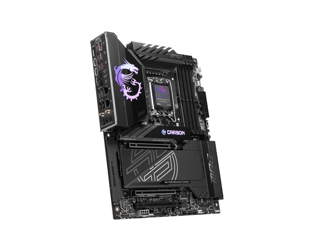 Tarjeta Madre MSI MPG Z890 Carbon WiFi / ATX / LGA1851 / VRM SPS 110A / DDR5 (9200+MT/s OC) / PCIe 5.0 / Intel® Core™ Ultra Series 2 Ready / M.2 Gen5 / Thunderbolt 4 / Wi-FI 7 / MPG Z890 CARBON WIFI - Image 4