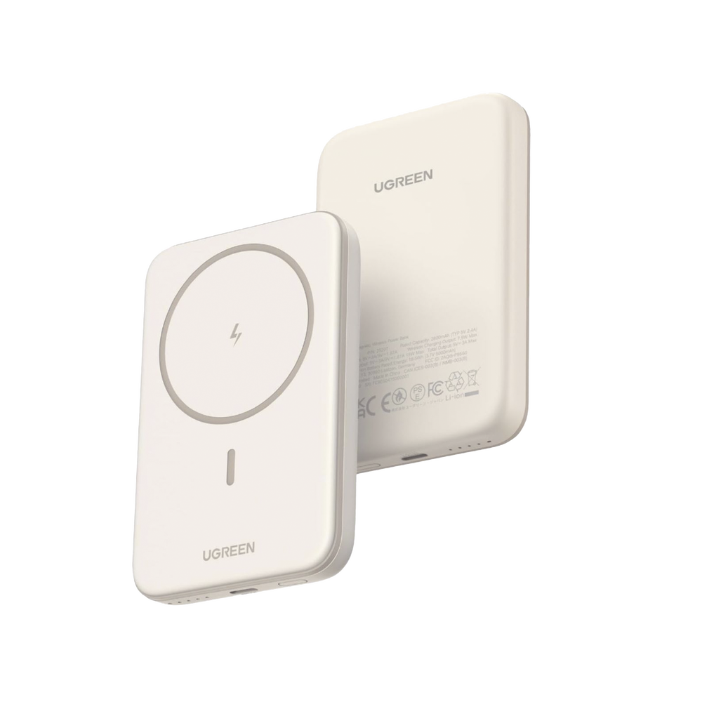 Power Bank MagSafe de 10000mAh | 20W | Carga Inalámbrica y por Cable USB-C | Sistema de Protección Inteligente | Tecnología de Carga Rápida | Ultra Delgado | Ultra ligero | Compatible con iPhone 15/14/13/12 | Color Beige. - Image 3