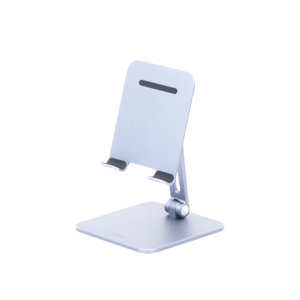 Soporte de Aluminio para IPad & Tablet | Plegable |Angulo Ajustable de 180° y 270° | Base Antideslizante | Protección de Silicona | Amplia Compatibilidad con dispositivos de 7.9'' a 12.9'' | Aluminio Solido | Color Gris - Image 3