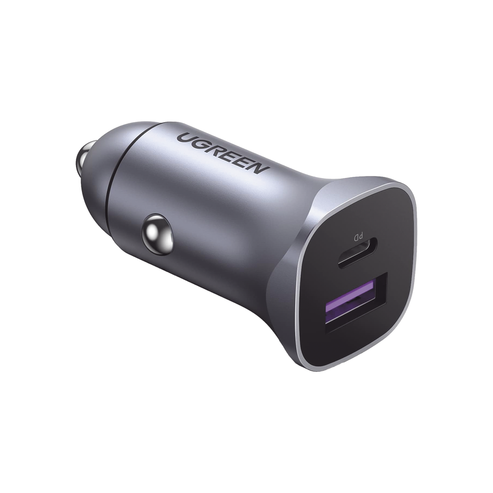 Cargador de Auto 30W | 2 Puertos USB-A y USB-C | Carga Rápida | Compatible con Vehículos de 12 y 24 VCD | PD3.0, QC4.0, SCP, PPS | Indicador Led | Diseño Compacto | Chip Inteligente | Caja de Aluminio. - Image 2