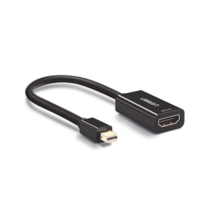 Convertidor Mini Display Port a HDMI / 4K@30Hz / Thunderbolt / Blindaje interno múltiple / Carcasa ABS / Longitud de 25 cm