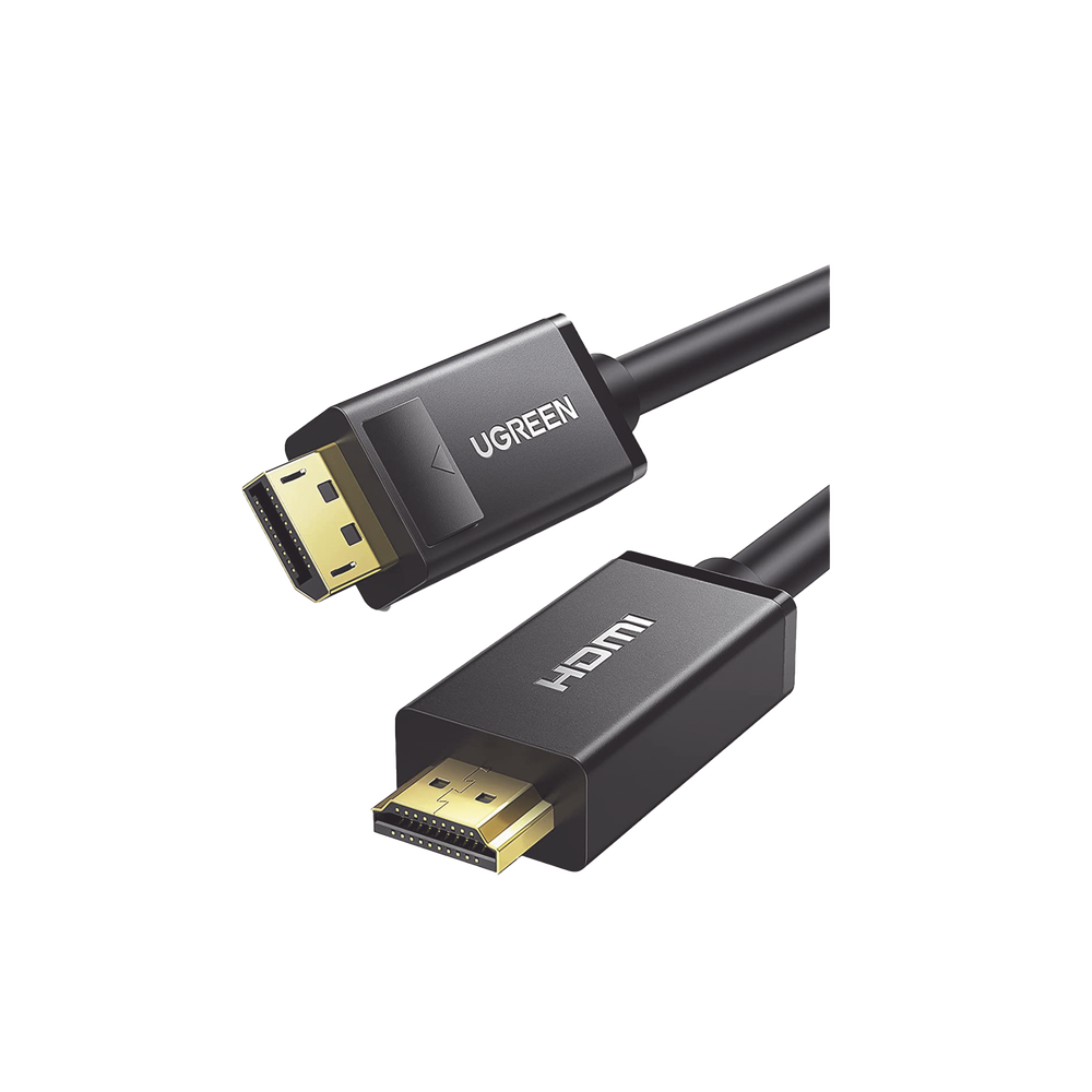 Cable DP Macho a HDMI Macho | Longitud 5m | Soporta 4K@30Hz | Soporta 3D | Cobre Estañado 28AWG | Blindaje interno múltiple | Transmisión Unidireccional | Botón de Liberación | Chip de Última Generación.