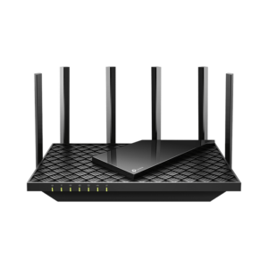 Router WiFi 6 Doble Banda / AX5400 MU-MIMO 4X4 y OFDMA / 1 puerto WAN 10/100/1000 Mbps / 4 puertos LAN 10/100/1000 Mbps / 1 puerto USB 3.0 /  6 potentes antenas / Administración App (Tether) o Página web / Protección HomeShield