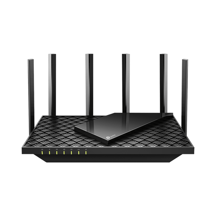 Router WiFi 6 Doble Banda / AX5400 MU-MIMO 4X4 y OFDMA / 1 puerto WAN 10/100/1000 Mbps / 4 puertos LAN 10/100/1000 Mbps / 1 puerto USB 3.0 / 6 potentes antenas / Administración App (Tether) o Página web / Protección HomeShield
