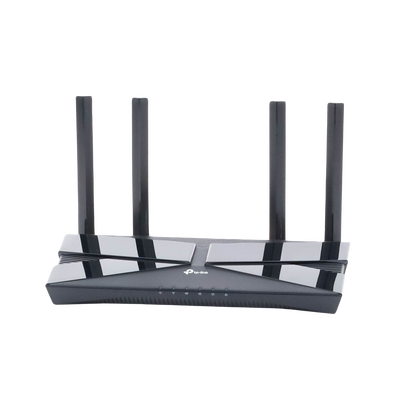Router WiFi 6 doble banda AX 3000 Mbps / MU-MIMO y OFDMA / 1 Puerto WAN 10/100/1000 Mbps / 4 Puertos LAN 10/100/1000 Mbps / 4 Potentes Antenas.