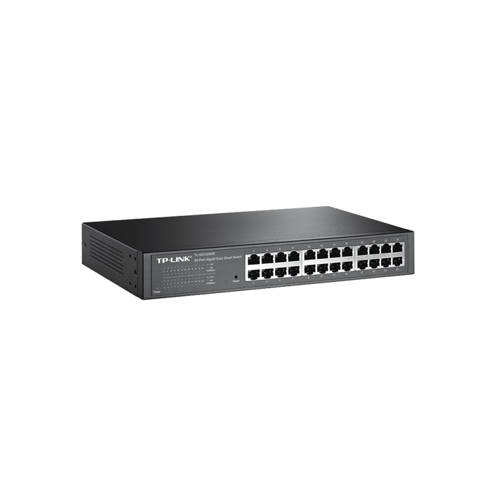 Switch Gigabit no administrable de 24 puertos 10/100/1000 Mbps para escritorio/rack