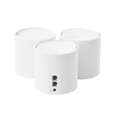 Kit 3 Routers Inalámbricos MESH Interior para Hogar / Doble Banda Wi-Fi 6 AX1800 Mbps / 2 Puerto Gigabit WAN/LAN / 2 Antenas Internas / Administración Mediante la App Deco (iOS, Android) / Protección HomeShield - Image 3