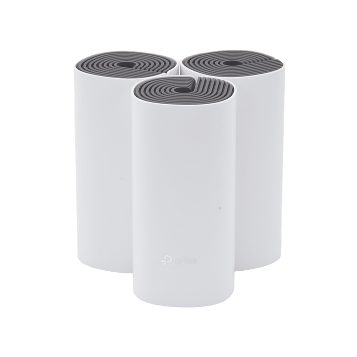 Kit de Router inalámbrico mesh Deco E4 para Hogar / Doble banda AC 1200 / 2 puertos 10/100 Mbps / Compatible con amazon alexa.