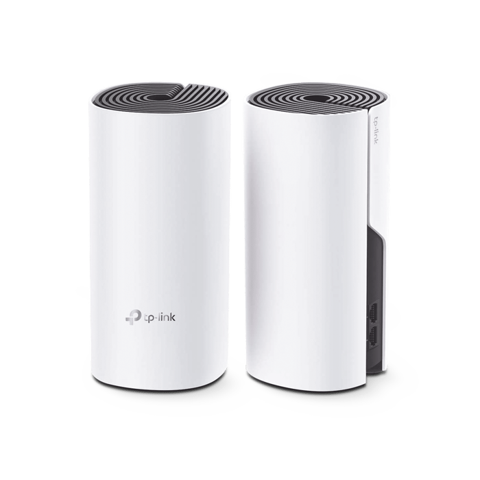 KIT 2 Routers Inalámbricos MESH Interior para Hogar / Doble Banda Wi-Fi 5 AC1200 Mbps / 2 Puerto Gigabit WAN/LAN / 2 Antenas Internas / Administración Mediante la App Deco (iOS, Android)