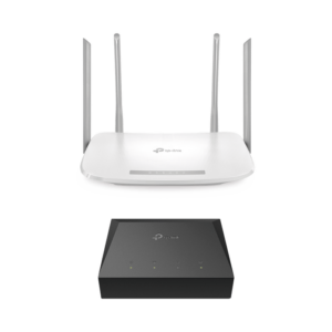 Kit de ONU Gigabit XZ000G3 con Router Router Inalámbrico ISP doble banda AC, Hasta 1167 Mbps, 4 antenas externas omnidireccional, Puertos Gigabit