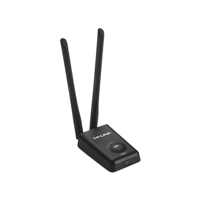 Adaptador de alta potencia USB inalámbrico/ WiFi N 300 Mbps / Frecuencia de 2.4 GHz / 2 Antenas Externas de 5 dBi / Compatibilidad Windows y Linux