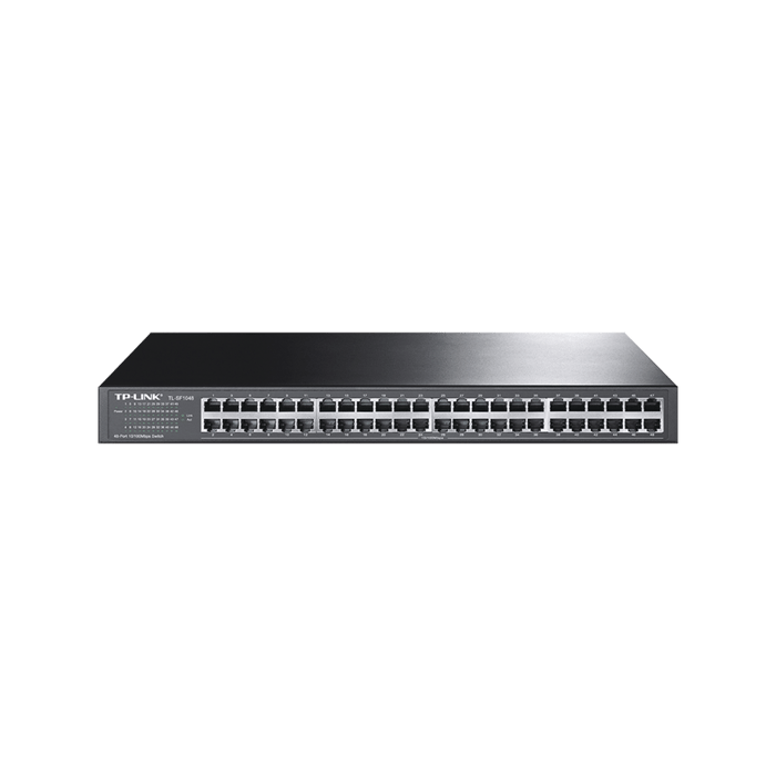 Switch no administrable de 48 puertos 10/100 Mbps para montaje en rack