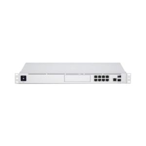 UniFi OS Console: Dream Machine Pro, con 1 puerto WAN Gigabit RJ45, 1 puerto WAN 10G SFP+ / 8 puertos LAN Gigabit RJ-45, y una bahía de HDD 3.5 (No incluye HDD), Integra todas las aplicaciones UniFi