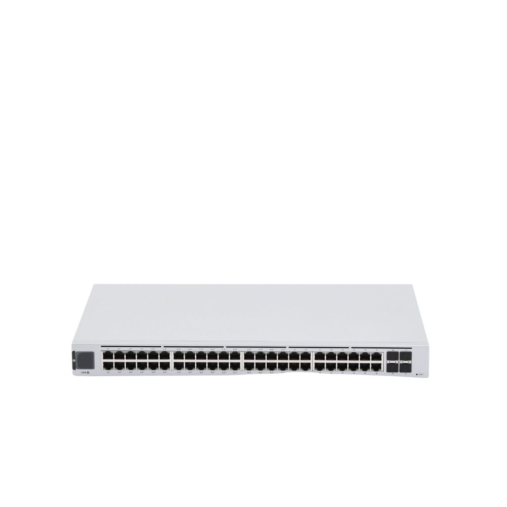 UniFi Switch USW-48-POE, Capa 2 de 48 puertos (32 puertos PoE 802.3af/at + 16 puertos Gigabit) + 4 puertos 1G SFP, 195W, pantalla informativa - Image 3