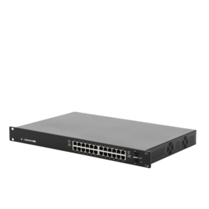 Switch EdgeMAX administrable de 24 puertos Gigabit con PoE+/PoE Pasivo 24V + 2 Puertos SFP, 250 W