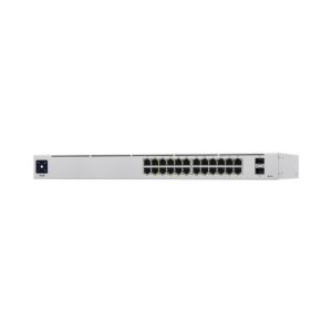 UniFi Switch USW-24-POE Gen2, Capa 2 de 24 puertos (16 puertos PoE 802.3af/at + 8 puertos Gigabit) + 2 puertos 1G SFP, 95W, pantalla informativa