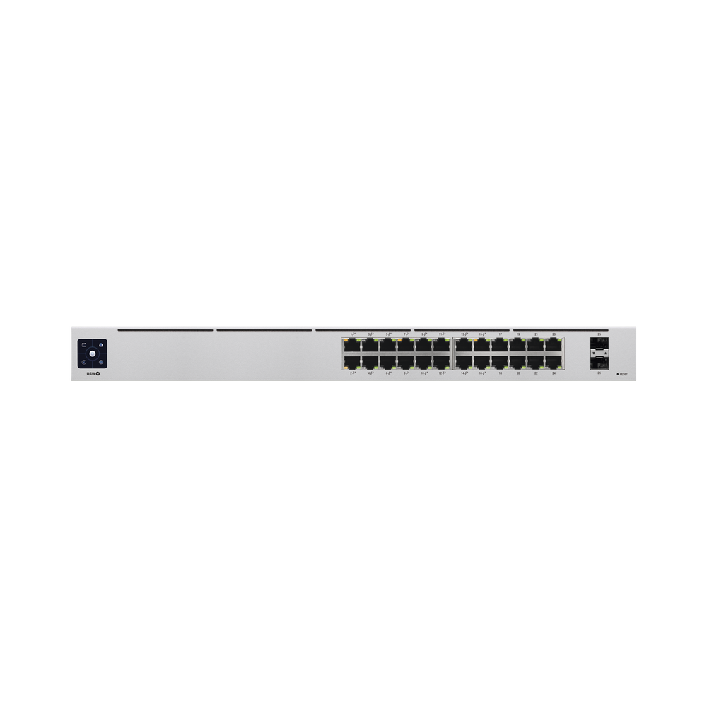 UniFi Switch USW-24-POE Gen2, Capa 2 de 24 puertos (16 puertos PoE 802.3af/at + 8 puertos Gigabit) + 2 puertos 1G SFP, 95W, pantalla informativa - Image 6