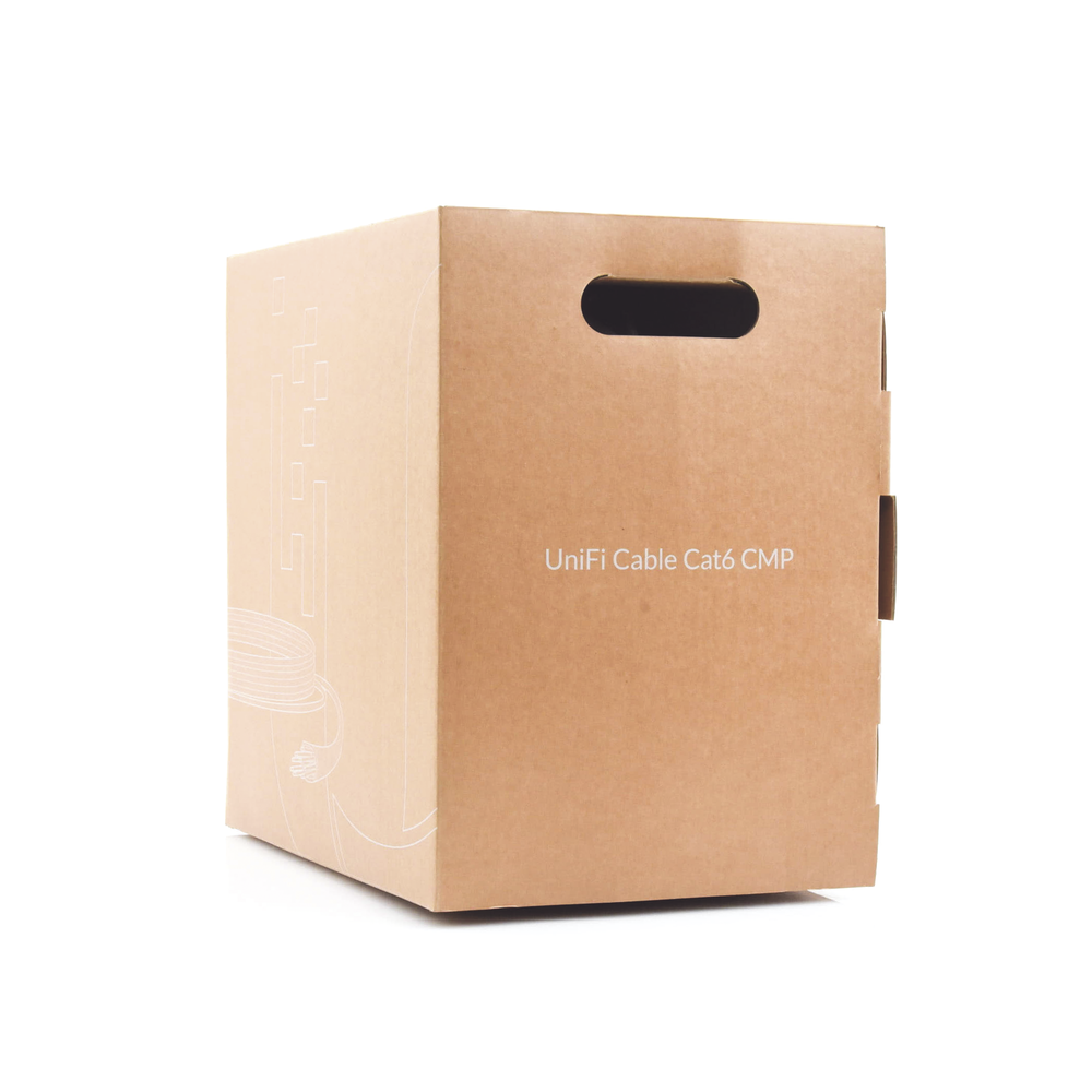 Bobina de cable UTP Plenum (CMP) UniFi, Cat6, Color blanco, 23 AWG, 305m para interior - Image 3
