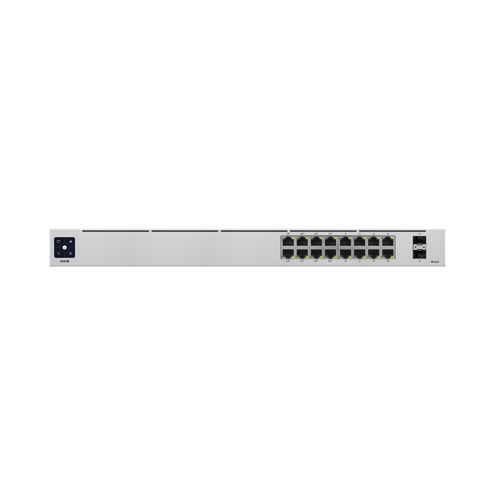 UniFi Switch USW-16-POE Gen2, Capa 2 de 16 puertos (8 puertos PoE 802.3af/at + 8 puertos Gigabit) + 2 puertos 1G SFP, 42W, pantalla informativa - Image 4