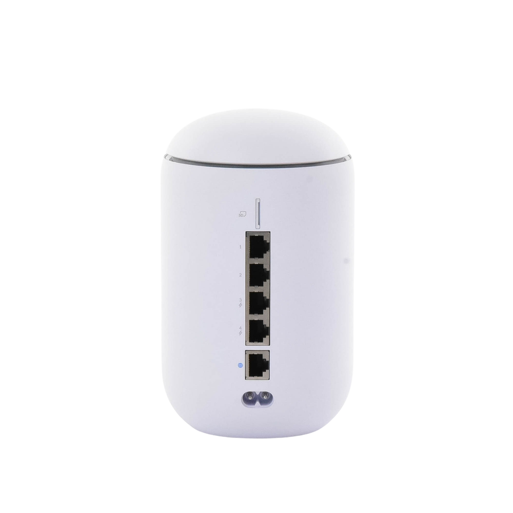 UniFi Dream Router con WiFi 6, 4 puertos LAN Gigabit de los cuales 2 son POE 802.3af. Aplicaciones UniFi Network, Protect y Access pre-instaladas. Pantalla LCD - Image 2