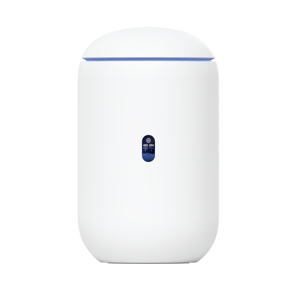 UniFi Dream Router con WiFi 6, 4 puertos LAN Gigabit de los cuales 2 son POE 802.3af. Aplicaciones UniFi Network, Protect y Access pre-instaladas. Pantalla LCD - Image 4